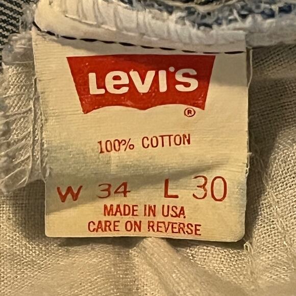 Vintage 90s Men's Orange Tab Levi's 505 Made in USA Jeans Size 32x30 - Picture 8 of 10